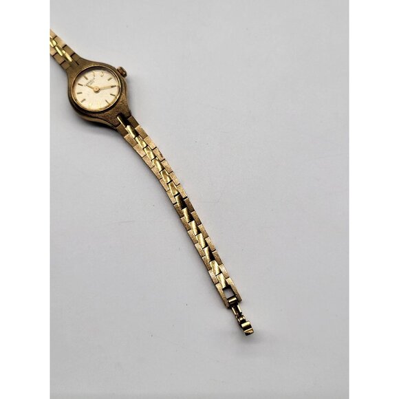 Bulova Watch Co. Caravelle Quartz Gold Tone Women's Watch Dainty Thin VTG - Picture 3 of 13
